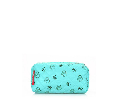 Блакитна косметичка з качечкою POOLPARTY (cosmetic-blue-ducks)