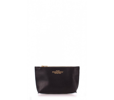 Шкіряна косметичка-клатч POOLPARTY (pouch-black)