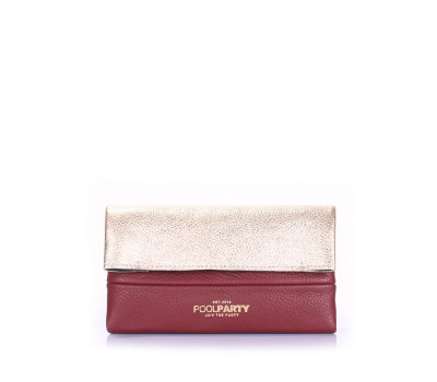 Шкіряна косметичка-клатч POOLPARTY 2NITE (2nite-gold-marsala)