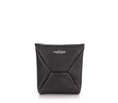 Шкіряна косметичка-клатч POOLPARTY THE X (the-x-black)