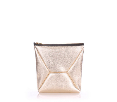 Шкіряна косметичка-клатч POOLPARTY THE X (the-x-gold)