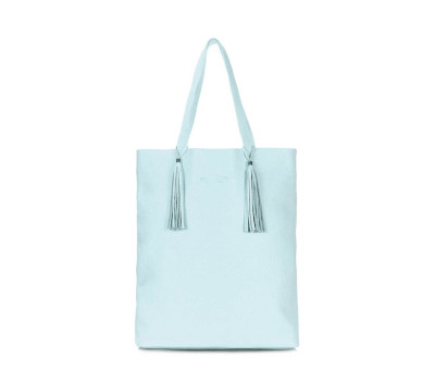 Блакитна шкіряна сумка POOLPARTY Angel (angel-babyblue)