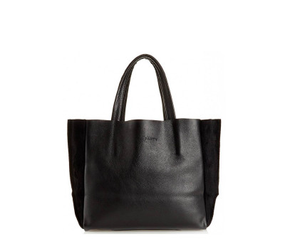 Шкіряна сумка POOLPARTY Soho (poolparty-soho-black-velour)