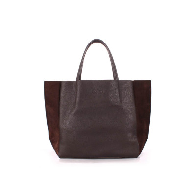 Шкіряна сумка POOLPARTY Soho (soho-brown-velour)