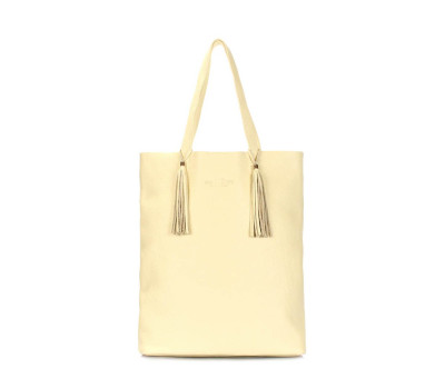 Жовта шкіряна сумка POOLPARTY Angel (angel-lemonade)