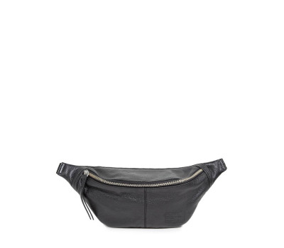Шкіряна сумка-бананка PLPRT (waistbag-leather-black)