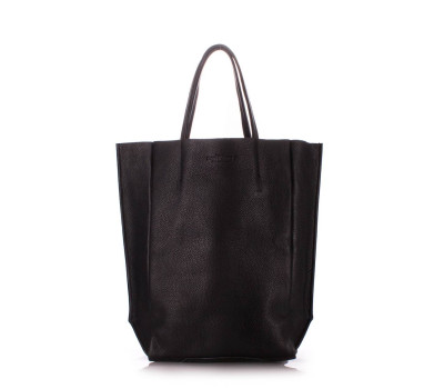 Шкіряна сумка-шоппер POOLPARTY BigSoho (poolparty-bigsoho-black)