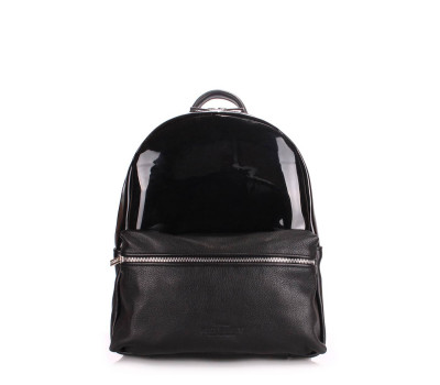 Рюкзак женский кожаный POOLPARTY (mini-bckpck-transparent-black)
