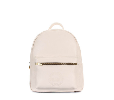 Рюкзак женский кожаный POOLPARTY Xs (xs-bckpck-leather-beige)