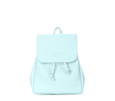 Рюкзак шкіряний на зав&#39;язках POOLPARTY Paris (paris-babyblue)