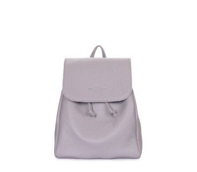 Рюкзак шкіряний на зав&#39;язках POOLPARTY Paris (paris-grey)