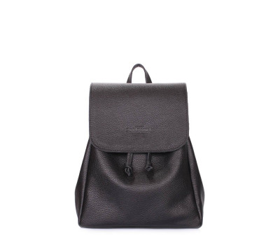 Рюкзак шкіряний на зав&#39;язках POOLPARTY Paris (paris-black)