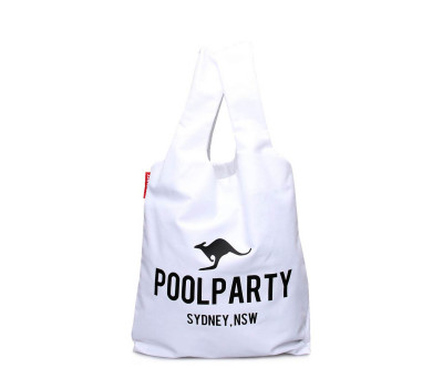 Коттоновая сумка POOLPARTY (pool20-white)