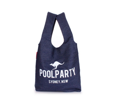 Коттоновая сумка POOLPARTY (pool20-jeans)