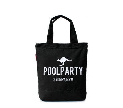 Коттоновая сумка POOLPARTY (pool1-black)