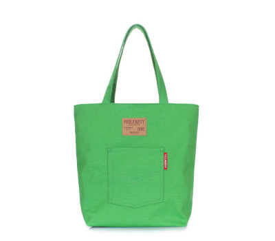 Коттоновая сумка POOLPARTY Arizona (arizona-green)