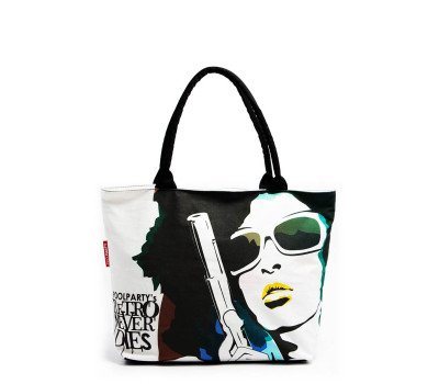 Коттоновая сумка з принтом Retro Never Dies (pool-100-never-die)