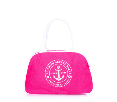 Коттоновая сумка-саквояж POOLPARTY (pool-16-yachting-pink)
