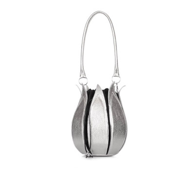 Шкіряна сумка Flower (flower-silver)