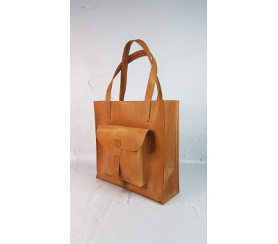 Сумка жіноча "ГАРДА" натуральна шкіра, руда Crazy horse