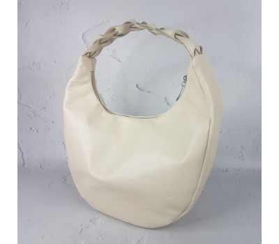 Сумка жіноча "Віола" натуральна шкіра, слонова кістка флотар