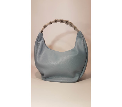Сумка жіноча "Віола" натуральна шкіра, блакитний флотар