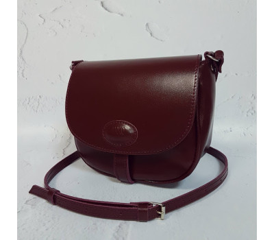 Сумка женская "Римини" натуральная кожа, бургунди матовая