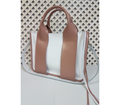 Сумка жіноча "Фіона плюс" натуральна шкіра, біла