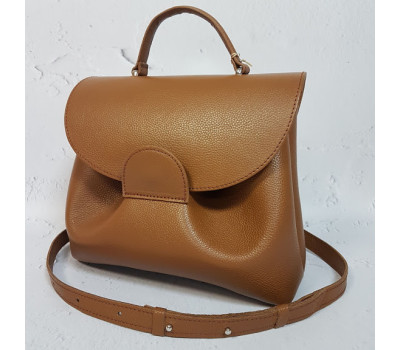 Сумка женская "Фиджи" натуральная кожа, гончарная глина флотар