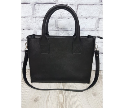 Сумка жіноча "НОВА" натуральна шкіра, чорна "Портофіно"