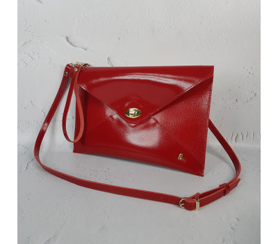 Сумка-клатч "Боніта" натуральна шкіра, до Расна глянець з рептилією