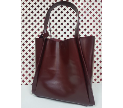 Сумка жіноча "ДОЛЬЧЕ" натуральна шкіра, бургунди матова