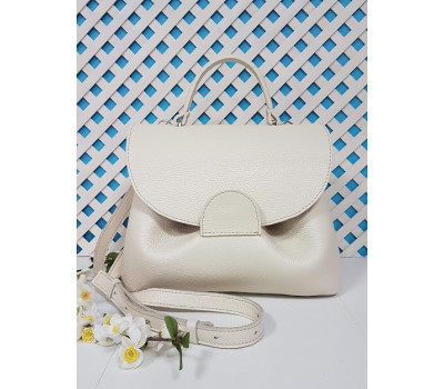 Сумка жіноча "Фіджі" натуральна шкіра, слонова кістка флотар