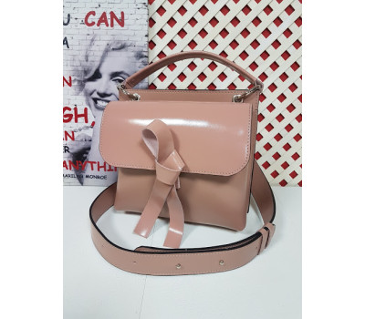 Сумка жіноча "Одрі" натуральна шкіра, рожева