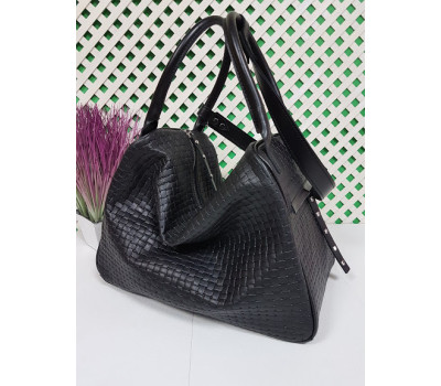 Сумка жіноча "Челсі" натуральна шкіра, чорна матова Венето