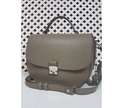 Сумка жіноча "Місяць" натуральна шкіра, капучино флотар