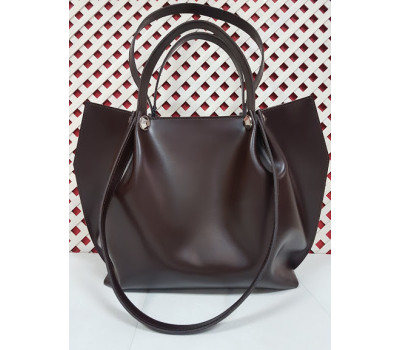 Сумка женская "Кристал" натуральная кожа, шоколад