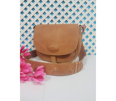 Сумка женская "Римини" натуральная кожа, Crazy horse рыжая