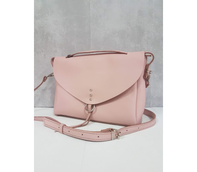 Сумка жіноча "Дороті" натуральна шкіра, рожева суперматовая