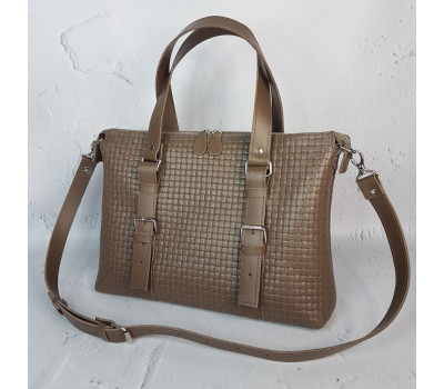 Сумка "Монако" натуральна шкіра, капучино Венето