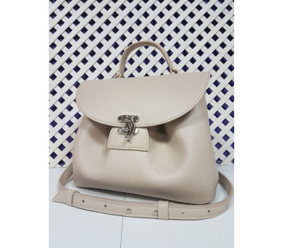 Сумка женская "Фиджи" натуральная кожа, слоновая кость флотар