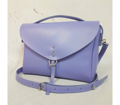 Сумка жіноча "Дороті" натуральна шкіра, бузкова матова