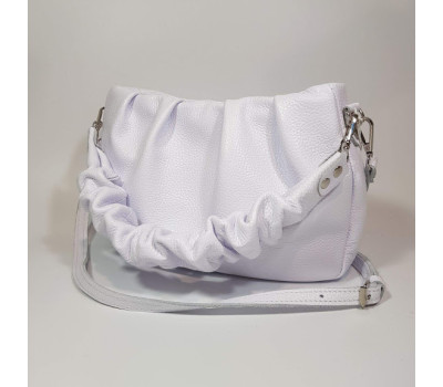 Сумка жіноча "Румба" натуральна шкіра, біла флотар