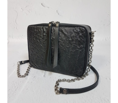 Сумка жіноча "КВАДРО" натуральна шкіра страуса