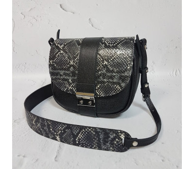 Сумка женская "Римини" натуральная кожа, черная