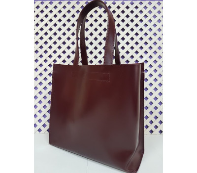 Сумка жіноча "ВЕЛЛА" натуральна шкіра, бургунди матова