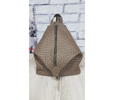 Рюкзак жіночий "Паріс" натуральна шкіра, капучино Венето