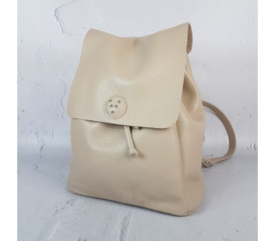 Рюкзак жіночий "Неаполь" натуральна шкіра, слонова кістка флотар