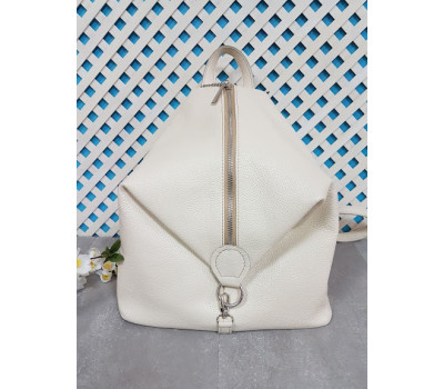 Рюкзак жіночий "Паріс" натуральна шкіра, слонова кістка флотар