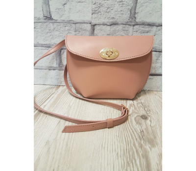 Сумка жіноча "Ліра" натуральна шкіра, рожева матова